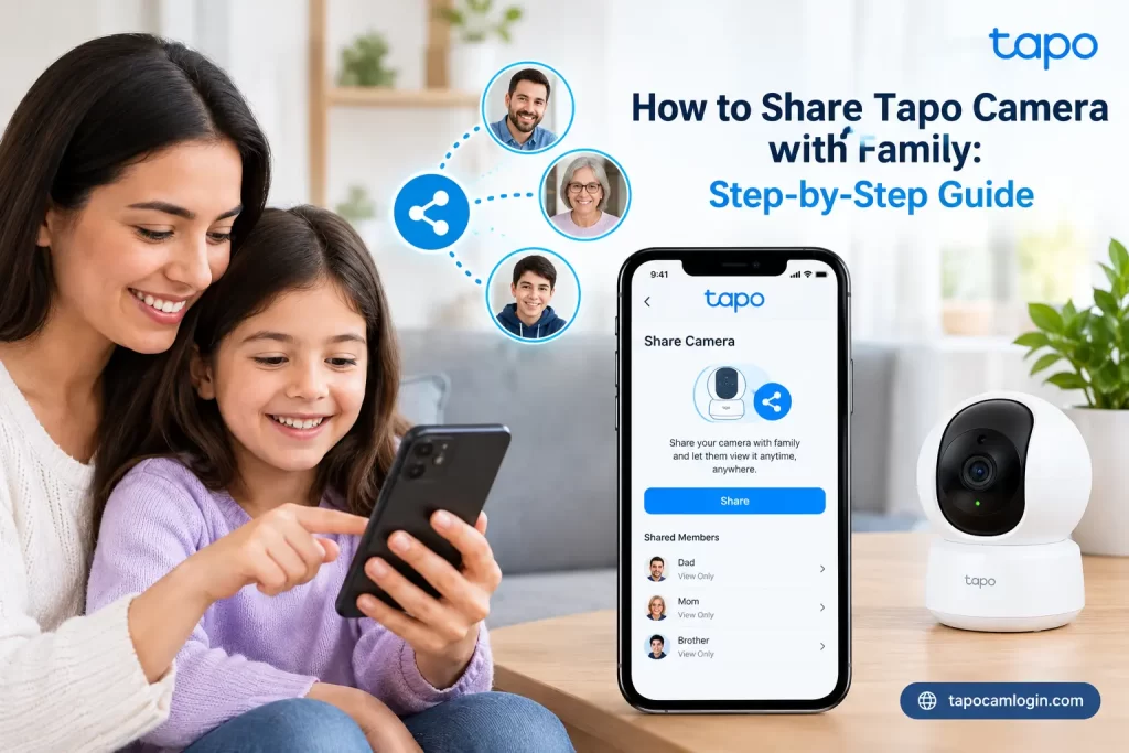 How to share Tapo camera with family using the Tapo app